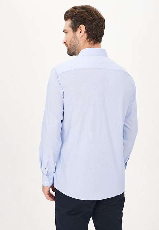 Сорочка мужская длинный рукав GREG 211/231/226/ZN/1p STRETCH  фото 4