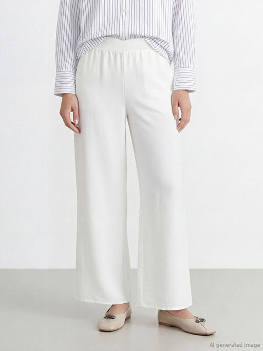 Beli Lastikli Geni? Pa?a Kad?n Pantolon