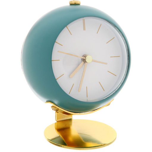 Будильник "ALICE" 8,5*5см морская волна