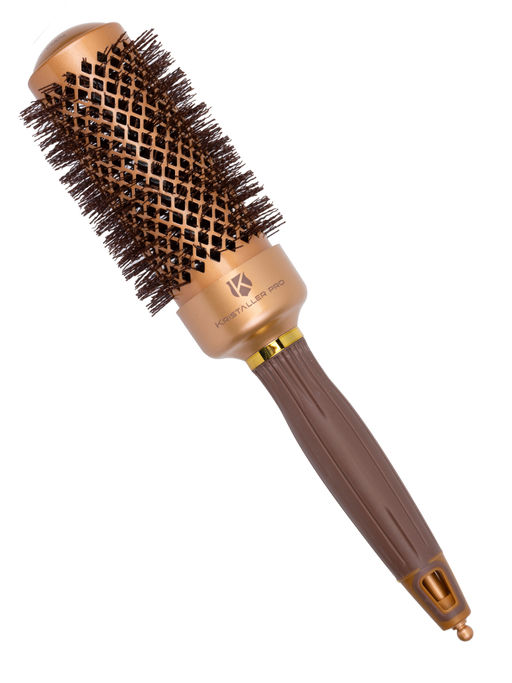 Kristaller Термобрашинг для укладки волос / Ceramic + Ionic TG-X16/43, 43 мм, коричневый  фото 3
