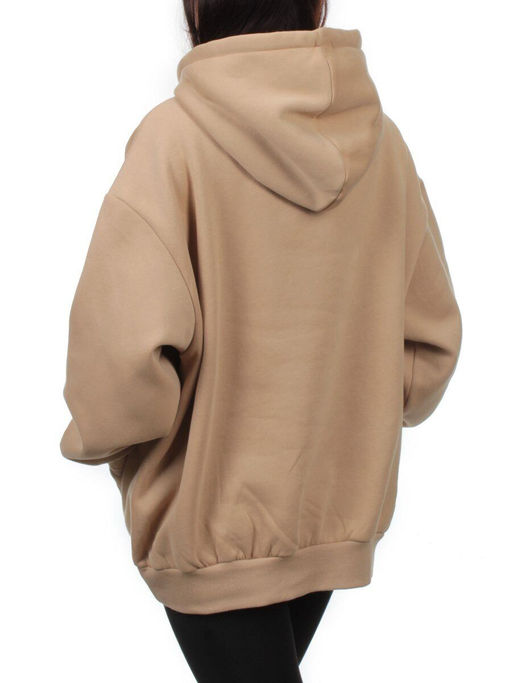 2622 BEIGE Толстовка женская (85% хлопок, 10% полиэстер, 5% спандекс) - Fashion фото 6
