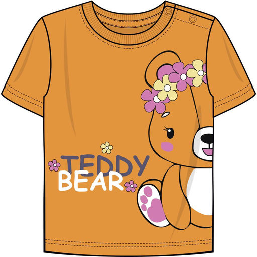 Джемпер с коротким рукавом для девочки 51346 Охра* 399 Lets go - Let's go фото 3