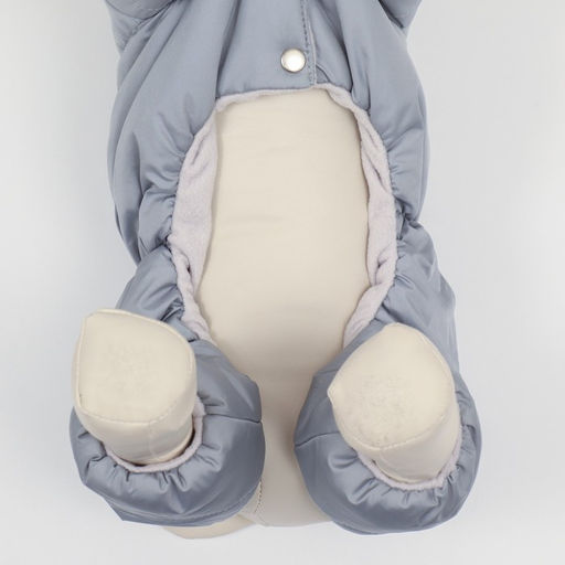 Комбинезон зимний для животных, флис, 2XL (ДС 34-36, ОШ 34-36, ОГ 44-48 см), серый - Simaland фото 5