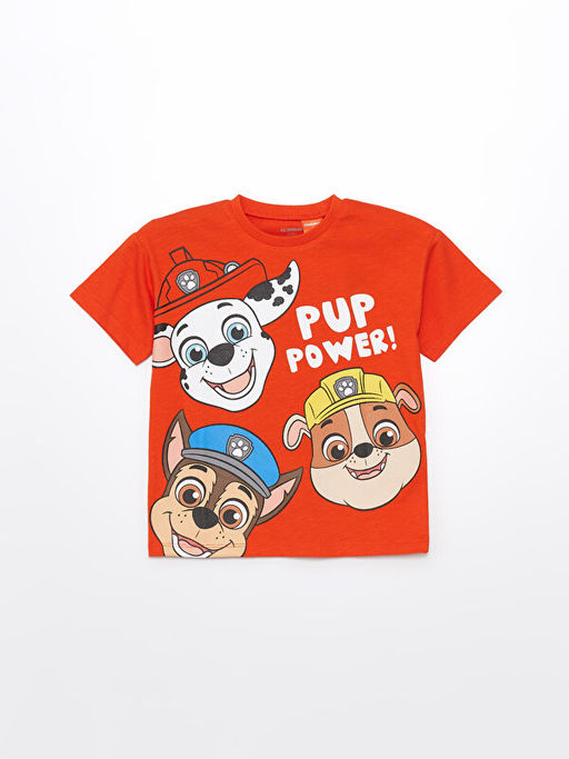 Bisiklet Yaka Paw Patrol Bask?l? Erkek Bebek Ti??rt ve ?ort 2li Tak?m - Waikiki фото 2