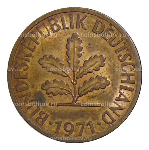 2 пфеннига 1971 года D Германия