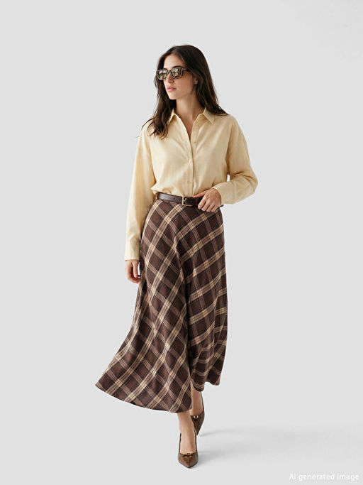 Beli Fermuarl? Ekose A Kesim Etek