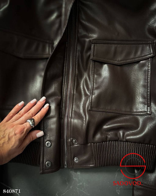 Кожаная женская куртка - Bruno фото 3