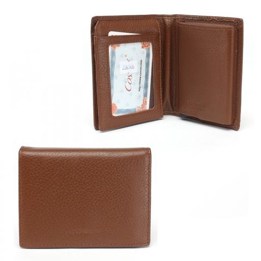 Кредитница (картхолдер) Cossni-3739, 1 отд, 10 карм, коричневый SALE 236566