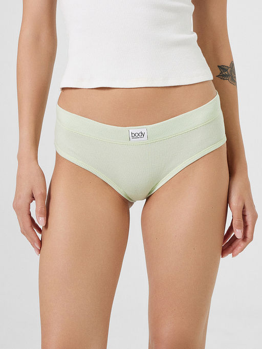 Трусы женские слипы мультипак (3 шт.) в синем, зеленом и белом цвете