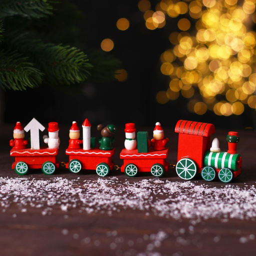 Сувенир «Новогодний поезд», 20 см