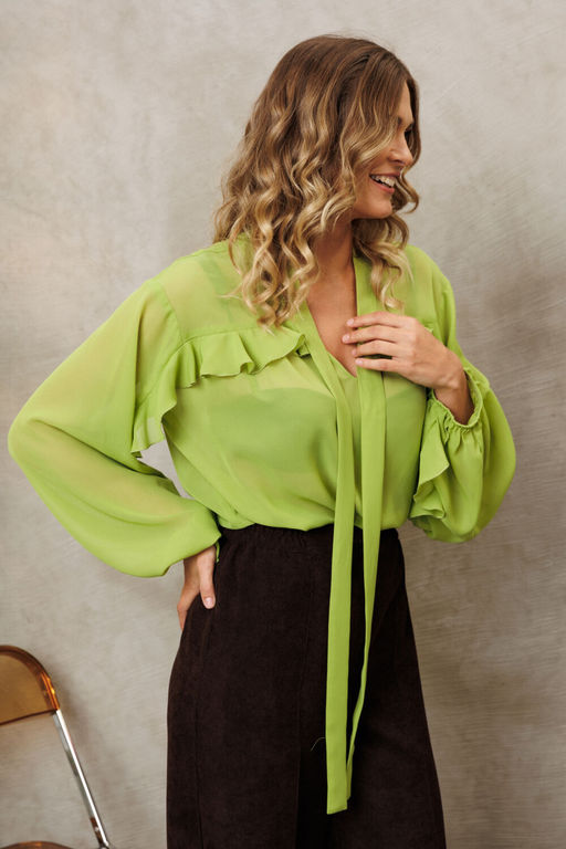 Блуза Gizart 15410 салатовый фото 5
