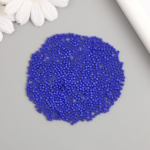 Бисер стекло 12/0 «Синий», ровный №683, 450 г