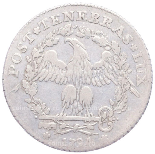 Монета 15 солей 1794 года Женевская республика