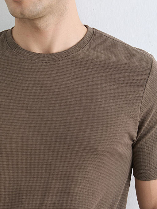 Bisiklet Yaka Penye Erkek Ti??rt