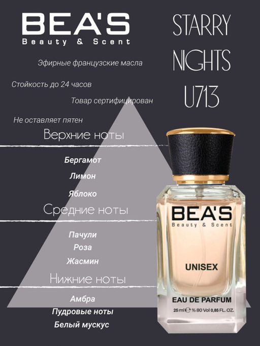 Парфюм Beas 25 ml U 713  unisex  фото 2