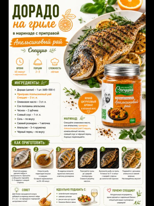 Приправа для птицы Апельсиновый рай - Спеццио фото 5