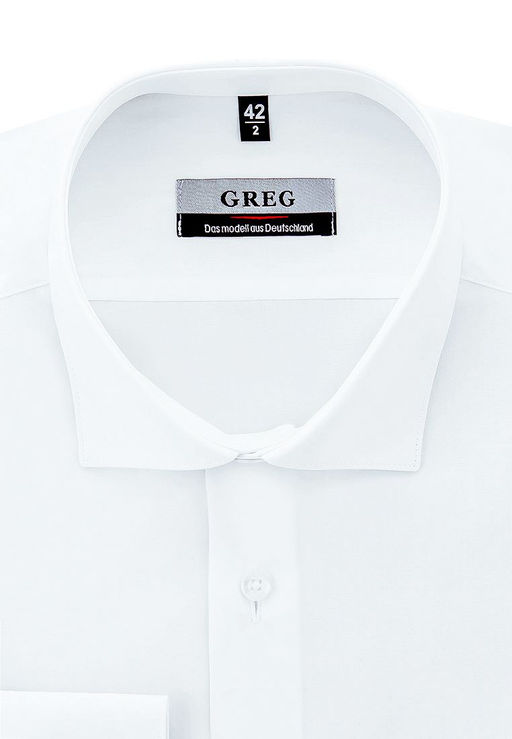 Сорочка мужская длинный рукав GREG 100/199/WHITE/ZV  фото 9