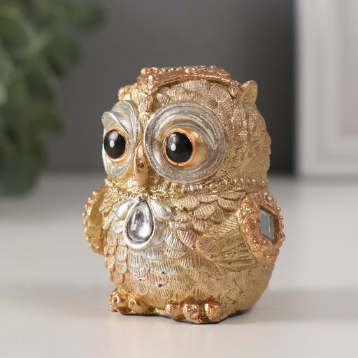 Фигурка полистоун «Совушка, страза капля», 5.5×5×6.5 см
