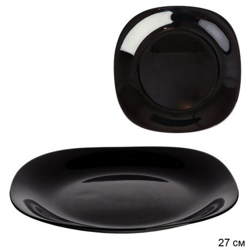 Тарелка квадратная 260 мм / NF19JT-11085759 (BLACK&WHITE) /черная
