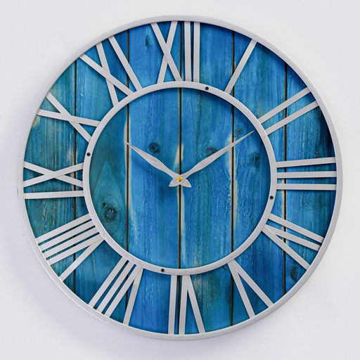 Часы настенные интерьерные «Морли», серия: Лофт, дерево, металл, бесшумные, плавный ход, d=49 см, от батарейки 1хАА