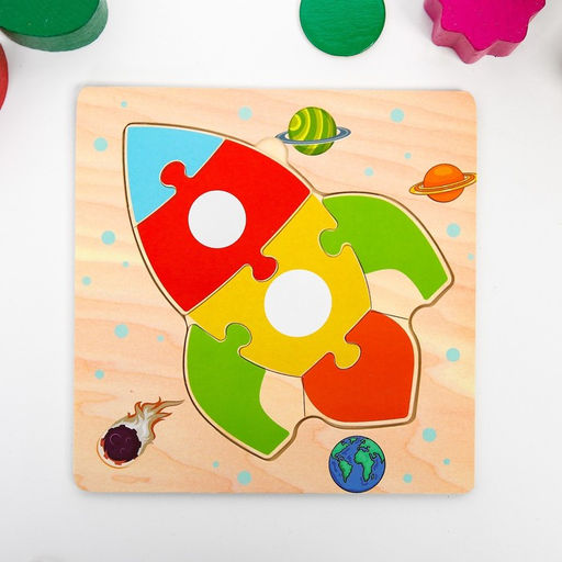 Игрушка развивающая пазл Ракета 0,31515 см - Simaland фото 5