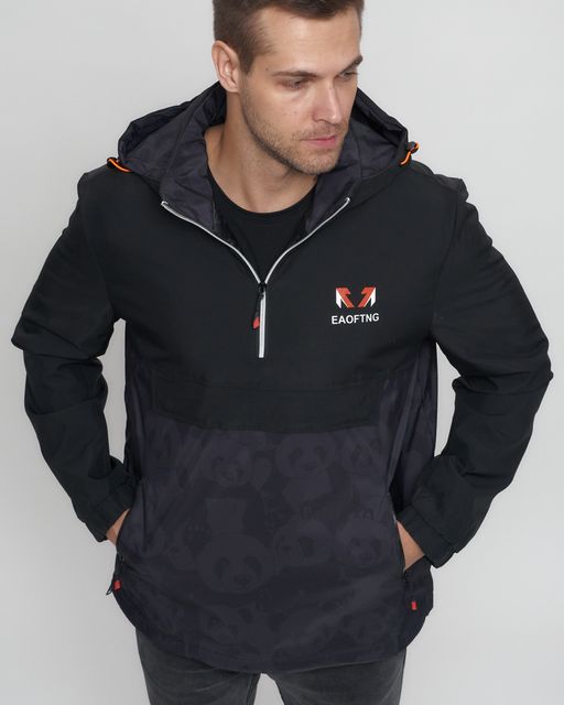 Куртка-анорак спортивная мужская темно-серого цвета 88629TC - Wonderrman фото 7