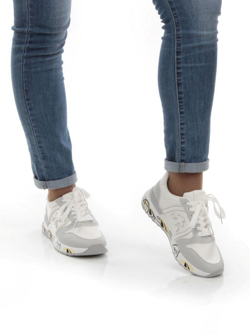 05-6026-5 WHITE Кроссовки женские (искусственные материалы) - No name фото 3