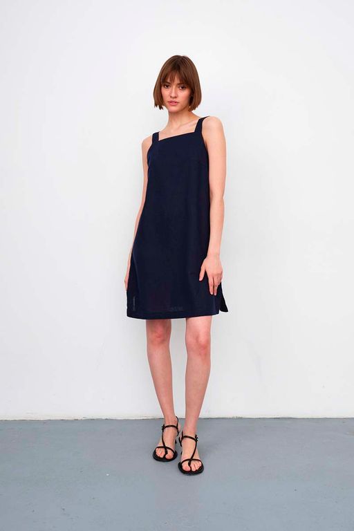 Сарафан короткий D010_NAVI/Темно-синий - M&G all natural фото 2