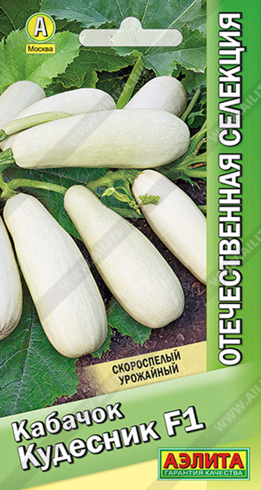 Кабачок белоплодный Кудесник F1