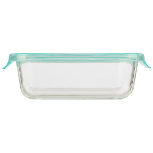 Контейнер 370 мл из жаропроч. стекла с крышкой из пластм."LIMPIDO", прямоуг. арт. 005479