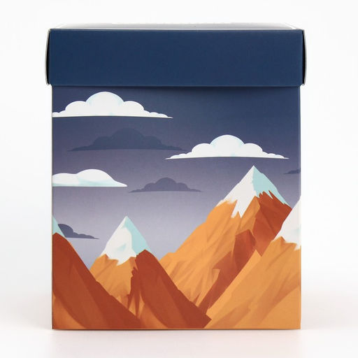 Цена за 2 шт. Коробка подарочная складная с 3D эффектом, упаковка, Покоряй вершины, 11?11?13 см