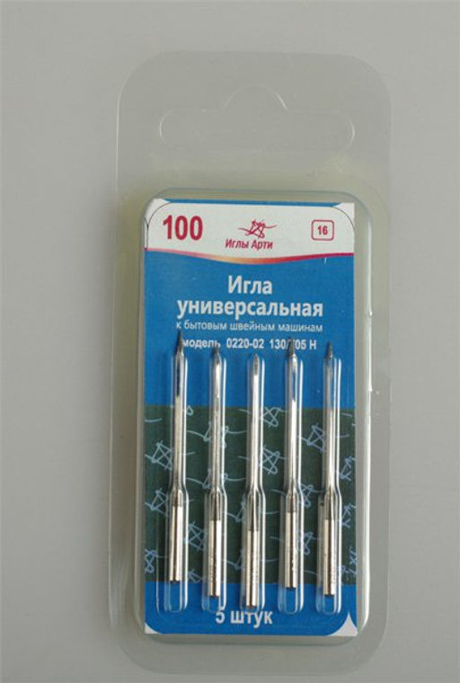 Набор игл арт.0220-02 №100 Универсальные к БШМ в блистере 5игл