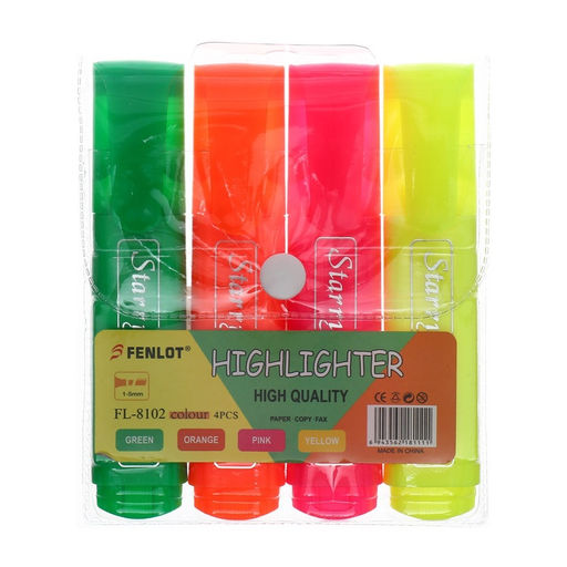 Набор маркеров-текстовыделителей, 4 цвета, 5 мм - Simaland фото 3