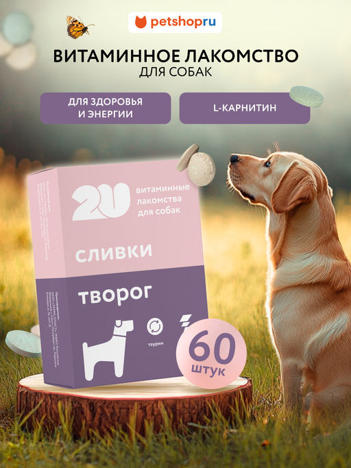 Витаминное лакомство для собак "Для здоровья и энергии", 60 таб. 23тп67
