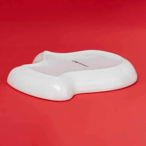 Тарелка сервировочная новогодняя Доляна «Волшебное дерево», доломит, 20×18×3 см, белая