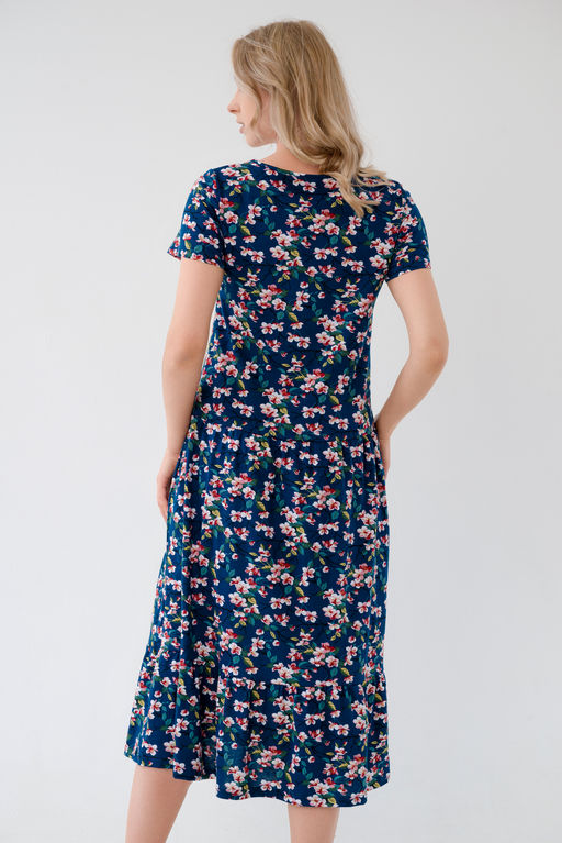 Платье женское из кулирки Кармелита сакура - Амадэль фото 10