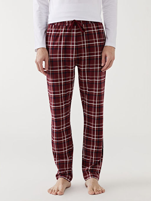 Standart Kal?p Ekose Erkek Pijama Alt