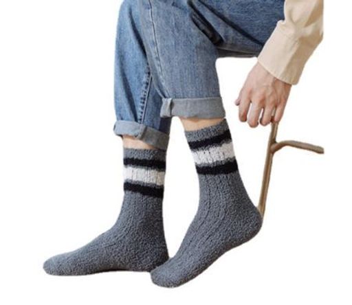 Носки р.40-45 Махровые Серые - Krumpy фото 4