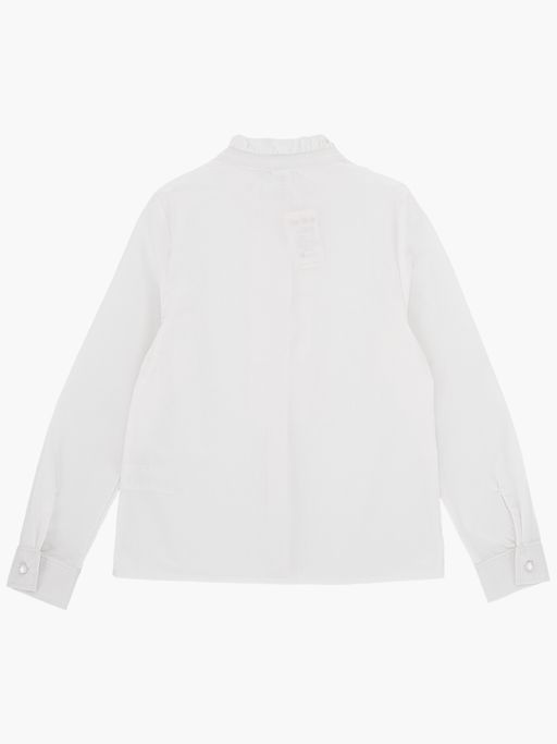 Рубашка для девочки в школу белая UD 7698 белый - Mini maxi фото 6