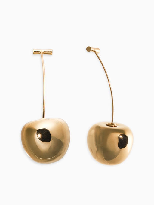 Цена за 2 шт. Серьги «Черешня», цвет золото