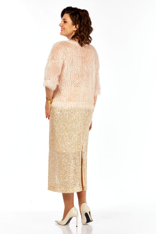 Костюм Olga Style Л413 персик-беж