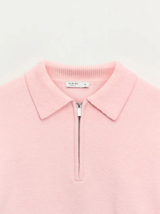 Джемпер поло с молнией / Zarina  фото 8