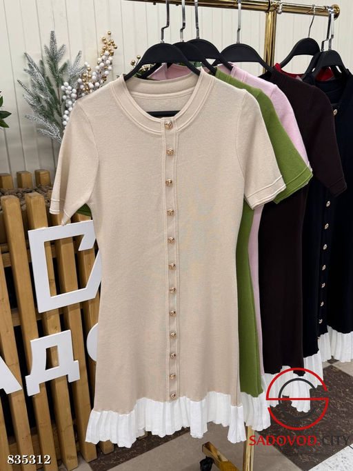 Платье женское с имитацией пуговиц - Bruno фото 2