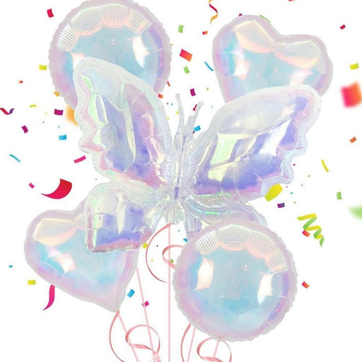 Цена за 2 шт. Воздушный шар фольгированный 35" «Бабочка»