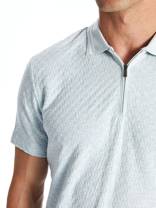 Polo Yaka Merserize G?r?n?ml? Erkek Ti??rt