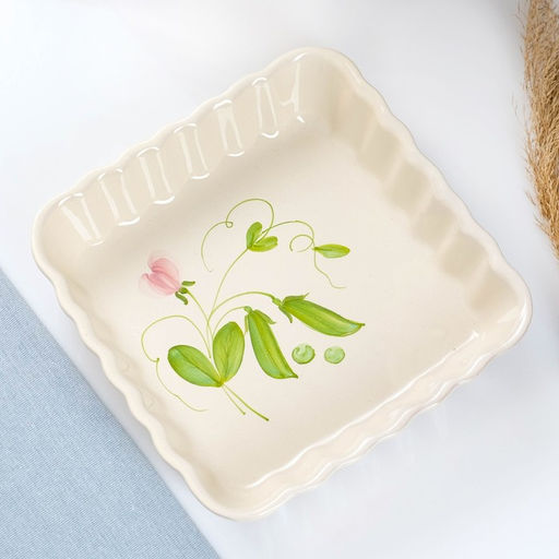 Форма для запекания Псковский гончар «Горох», 1.5 л, 6.5×25 см, керамика, кремовая