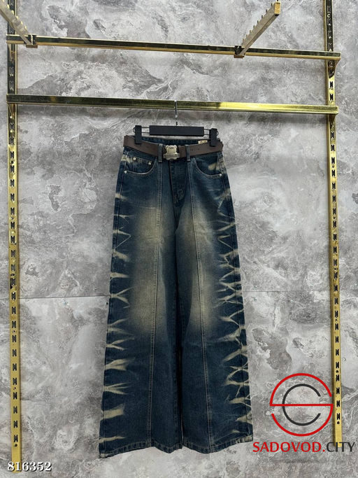 Джинсы багги из плотного материала - Bruno фото 6