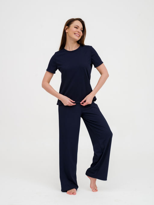 Костюм женский из лапши Леопард темно-синий - Амадэль фото 2