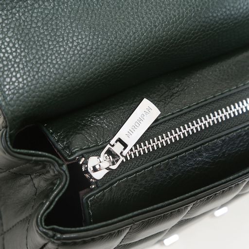 Женская сумка, кожа, Mironpan 9118 Темно-зеленый