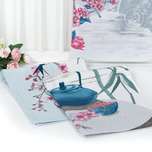 К-т полотенец Пуэр 50*60 см. - 3 шт. рогожка хлопок 100% - Лен поволжья фото 5